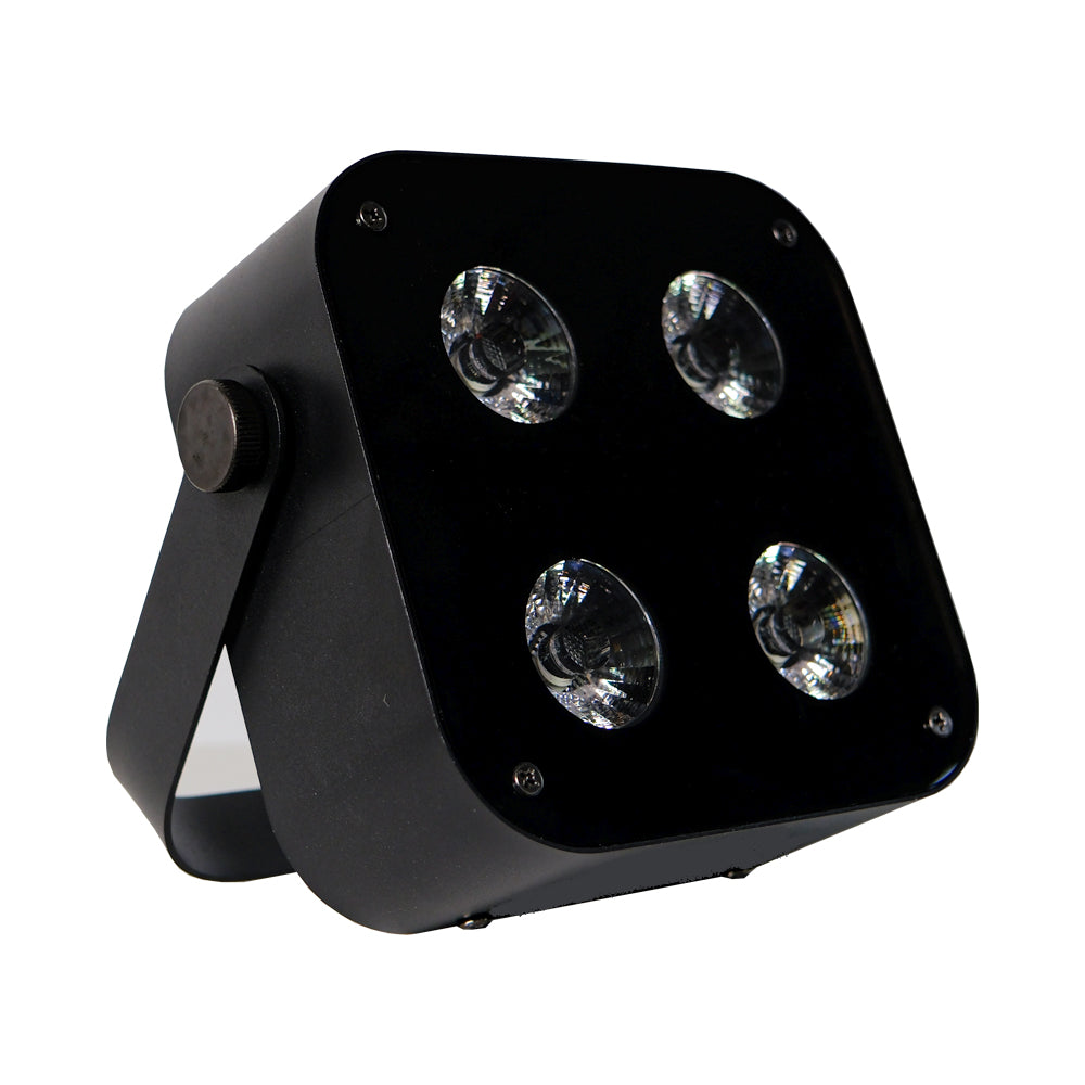 IR4-45 IR4 Mini Uplights 4x12W RGBWA UV 4in1 LED IR Remote and Display by Omega DJ